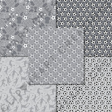 Load image into Gallery viewer, Black Soccer Seamless Digital Papers