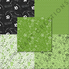 Load image into Gallery viewer, Green Soccer Seamless Digital Papers