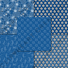 Load image into Gallery viewer, Dark Blue Soccer Seamless Digital Papers