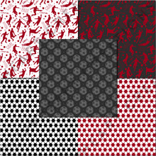Load image into Gallery viewer, Red Soccer Seamless Digital Papers
