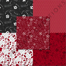 Load image into Gallery viewer, Red Soccer Seamless Digital Papers
