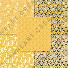 Load image into Gallery viewer, Yellow Soccer Seamless Digital Papers