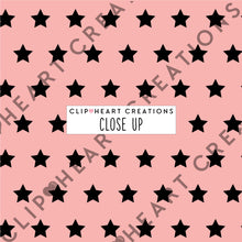 Load image into Gallery viewer, 100 Stars Pattern Digital Papers (Black)