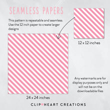 Load image into Gallery viewer, 100 Large Diagonal Stripes Pattern Digital Papers (White)