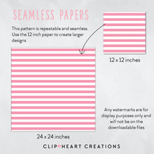 Load image into Gallery viewer, 100 Large Stripes Pattern Digital Papers (White)