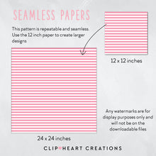 Load image into Gallery viewer, 100 Stripes Pattern Digital Papers (White)