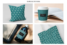 Load image into Gallery viewer, Teal Scandi Doodle Papers