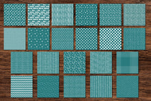 Load image into Gallery viewer, Teal Scandi Doodle Papers