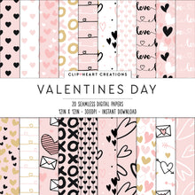 Load image into Gallery viewer, Valentines Day Blush Digital Papers