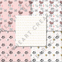 Load image into Gallery viewer, Valentines Day Blush Digital Papers