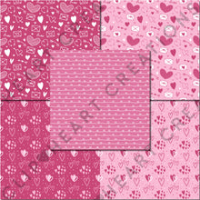 Load image into Gallery viewer, Valentines Day Pink Digital Papers