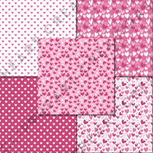 Load image into Gallery viewer, Valentines Day Pink Digital Papers