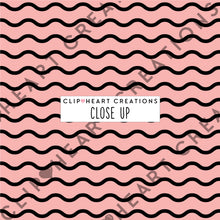 Load image into Gallery viewer, 100 Small Waves Pattern Digital Papers (Black)