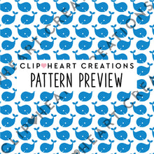 Load image into Gallery viewer, 100 Whale Pattern Digital Papers (Color)