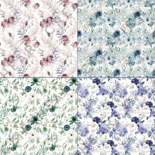 Load image into Gallery viewer, Winter Floral Watercolors Seamless Digital Papers