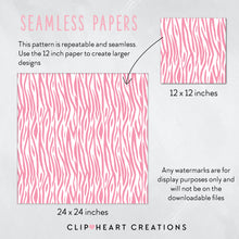 Load image into Gallery viewer, 100 Zebra Print Pattern Digital Papers (White)