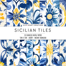 Load image into Gallery viewer, Sicilian Tile Digital Papers
