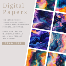 Load image into Gallery viewer, Abstract Inks Seamless Digital Papers
