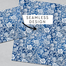 Load image into Gallery viewer, Blue Lace Seamless Digital Papers
