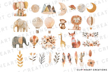 Load image into Gallery viewer, Boho Doodle Baby Clipart Collection
