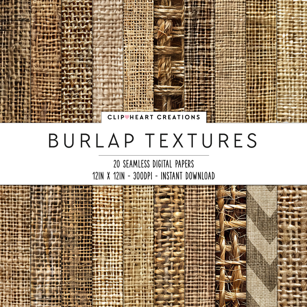 Burlap Texture Seamless Digital Papers