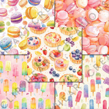 Load image into Gallery viewer, Watercolor Candy Dreams Seamless Digital Papers
