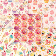 Load image into Gallery viewer, Watercolor Candy Dreams Seamless Digital Papers
