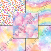 Load image into Gallery viewer, Watercolor Candy Dreams Seamless Digital Papers
