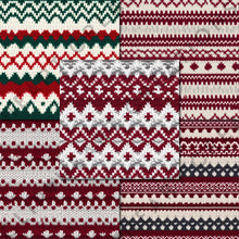 Load image into Gallery viewer, Christmas Jumper Textures Seamless Digital Papers
