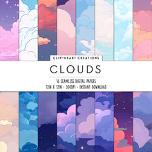 Load image into Gallery viewer, Dreamy Clouds Digital Papers
