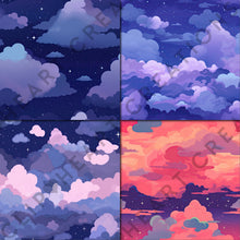 Load image into Gallery viewer, Dreamy Clouds Digital Papers
