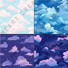 Load image into Gallery viewer, Dreamy Clouds Digital Papers
