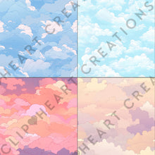 Load image into Gallery viewer, Dreamy Clouds Digital Papers
