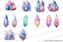 Load image into Gallery viewer, Magic Crystals Clipart Collection
