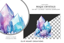 Load image into Gallery viewer, Magic Crystals Clipart Collection
