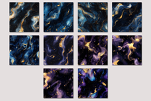 Load image into Gallery viewer, Dark Nebula Seamless Digital Papers
