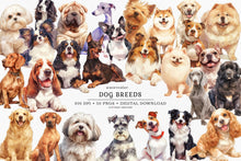 Load image into Gallery viewer, Dog Breeds Clipart Collection
