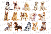 Load image into Gallery viewer, Dog Breeds Clipart Collection
