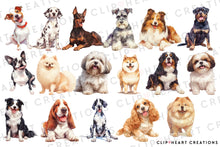 Load image into Gallery viewer, Dog Breeds Clipart Collection
