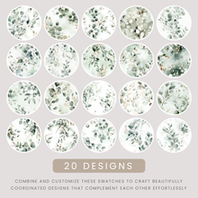 Load image into Gallery viewer, Soft Eucalyptus Seamless Digital Papers
