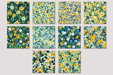 Load image into Gallery viewer, Green Florals Digital Papers
