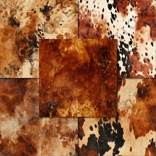 Load image into Gallery viewer, Cowhide Leather Western Digital Papers
