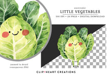 Load image into Gallery viewer, Little Vegetables Clip Art
