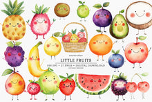 Load image into Gallery viewer, Little Fruits Clip Art
