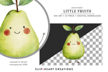 Load image into Gallery viewer, Little Fruits Clip Art
