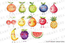 Load image into Gallery viewer, Little Fruits Clip Art
