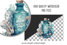 Load image into Gallery viewer, Magical Potions Watercolor Clipart Set
