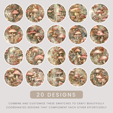 Load image into Gallery viewer, Mushroom Ephemera Digital Paper
