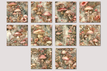 Load image into Gallery viewer, Mushroom Ephemera Digital Paper
