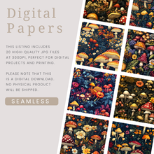 Load image into Gallery viewer, Mushroom Garden Digital Paper
